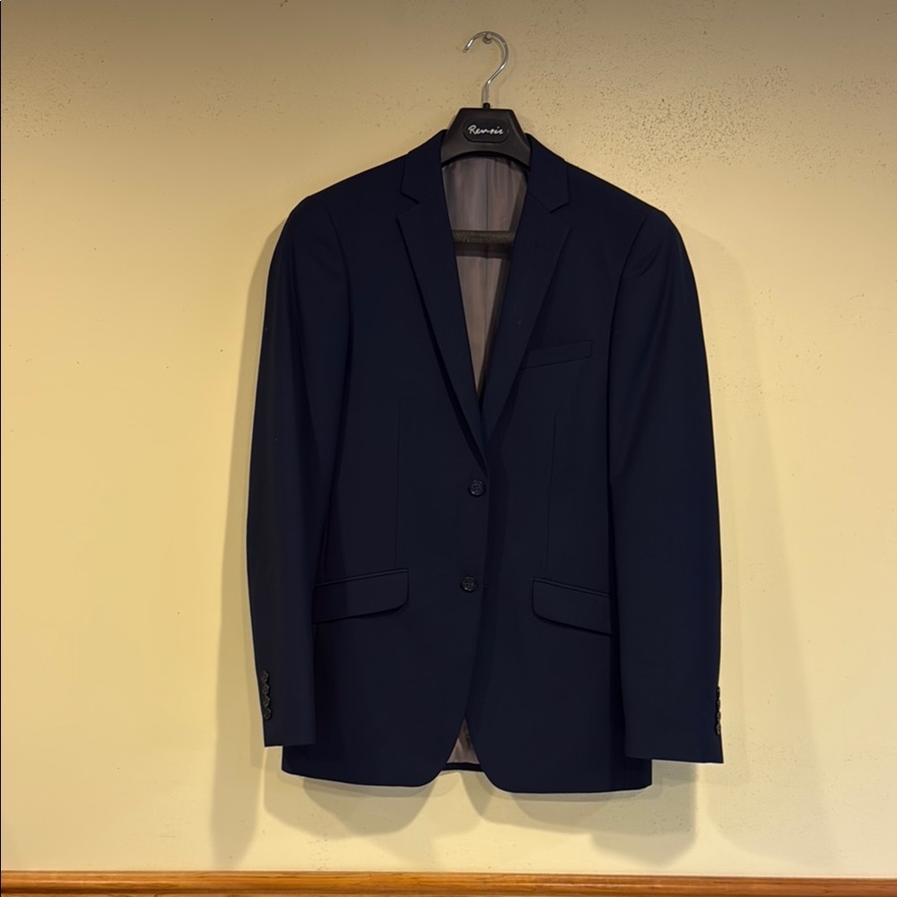Renoir Blue Suit Classic Formal Style